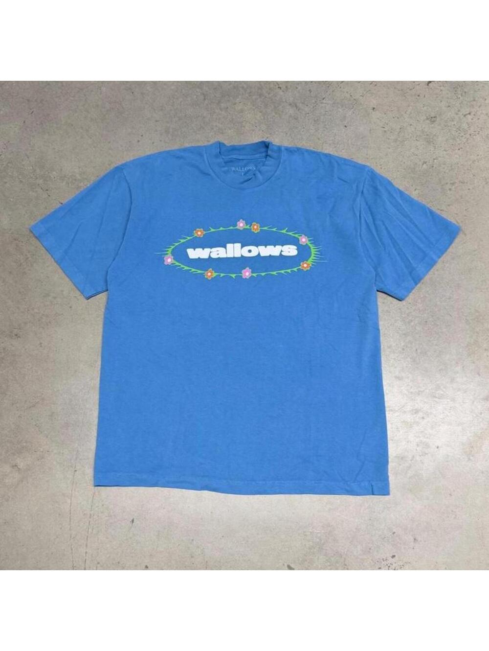 Wallows T Shirt Mens L Blue Tell Me That It’s Over Puff Print Alternative Rock